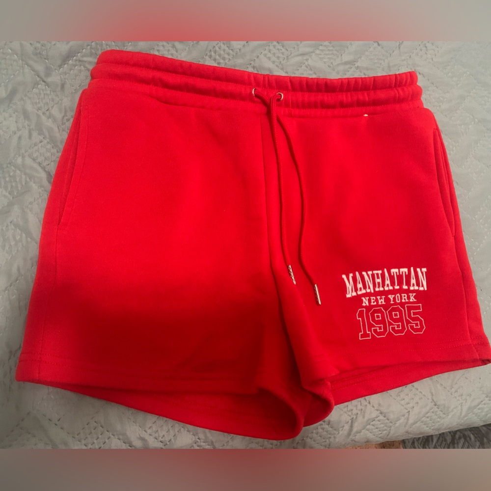Red Manhattan Shorts
